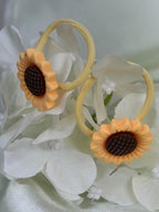 Cheerful Sunflower Hair Accessory Set - 2pc Combo