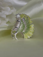 Elegant Metal Leaf Hair Clutcher