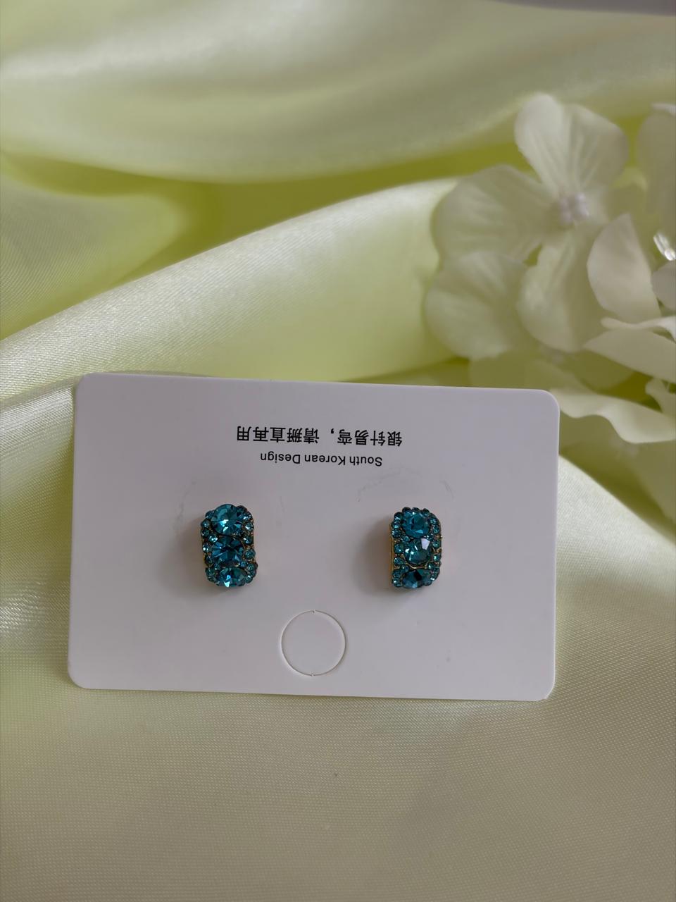 Royal Azure Blue Stone Studs