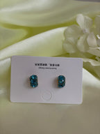Royal Azure Blue Stone Studs
