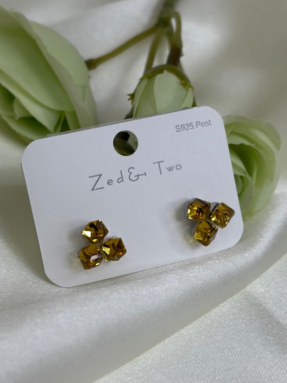 Artisanal Olive Green Resin Earrings