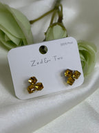 Artisanal Olive Green Resin Earrings