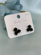 Artisanal Olive Green Resin Earrings