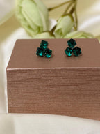 Artisanal Olive Green Resin Earrings