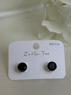 Sterling Silver Stone Studs