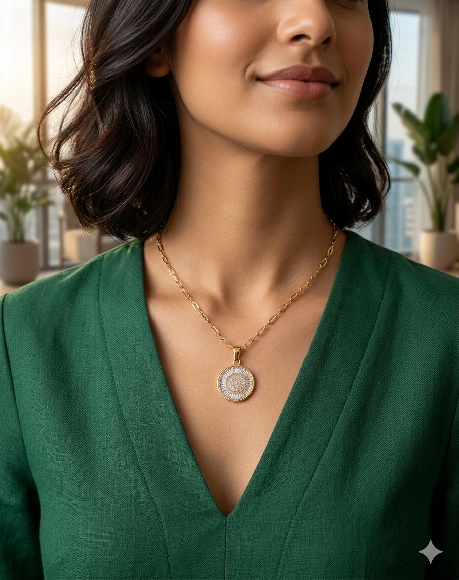 Smiley Face & Sunburst Crystal Pendants