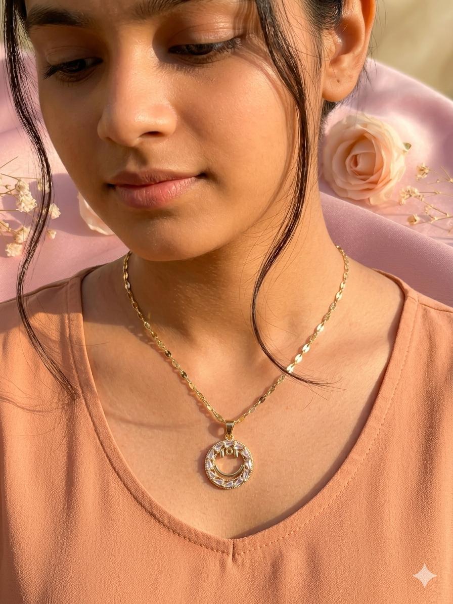 Minimalist Pearl, Heart, and Smiley Face Pendants