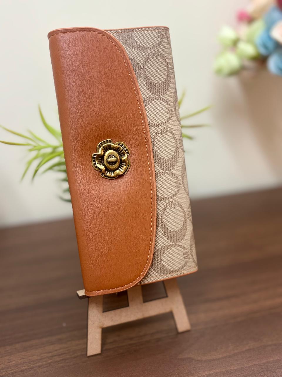 Elegant Women’s 3-Piece Wallet Combo Set – Designer Long Clutch Wallet with Zip Coin Pouch & Mini Card Holder | Premium PU Leather Ladies Purse Set