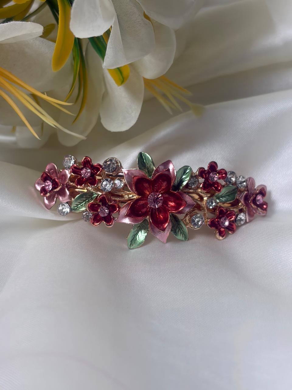 Premium Gold Finish Designer Hair Clip | Party, Wedding & Festive Wear Hair Accessory