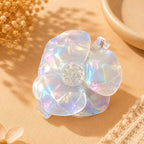 Premium Korean Iridescent Flower Hair Claw Clip