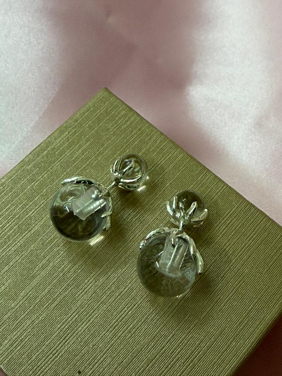 Dual-Orb Crystal Studs
