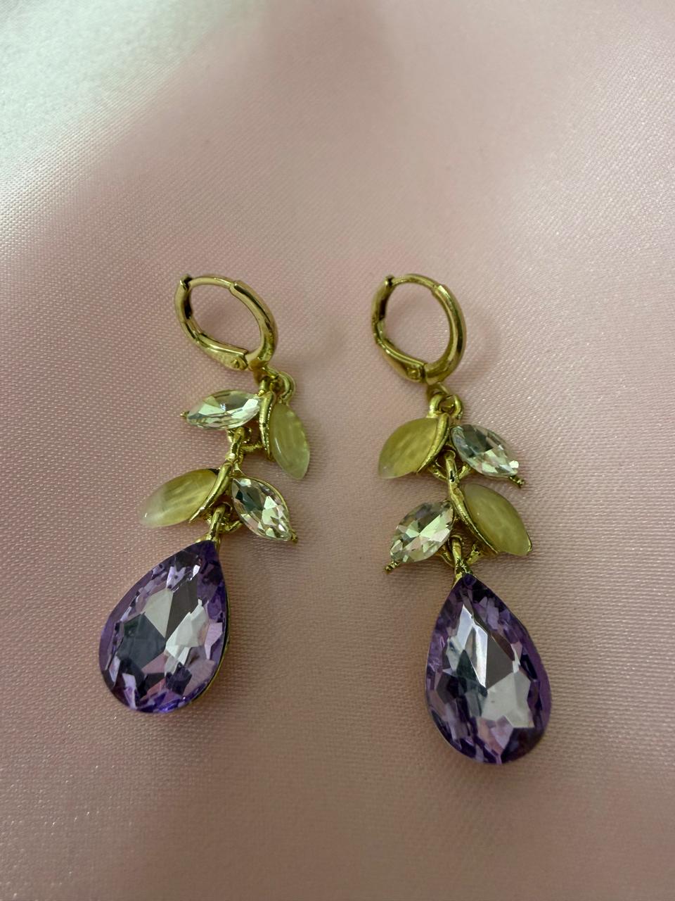Amethyst Teardrop Dangles