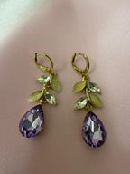 Amethyst Teardrop Dangles