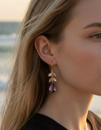 Amethyst Teardrop Dangles