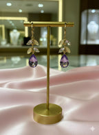 Amethyst Teardrop Dangles