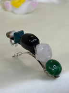 Assorted Crystal Leaf Barrette