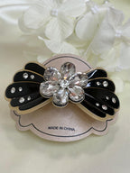 Crystal  Flower Barrette