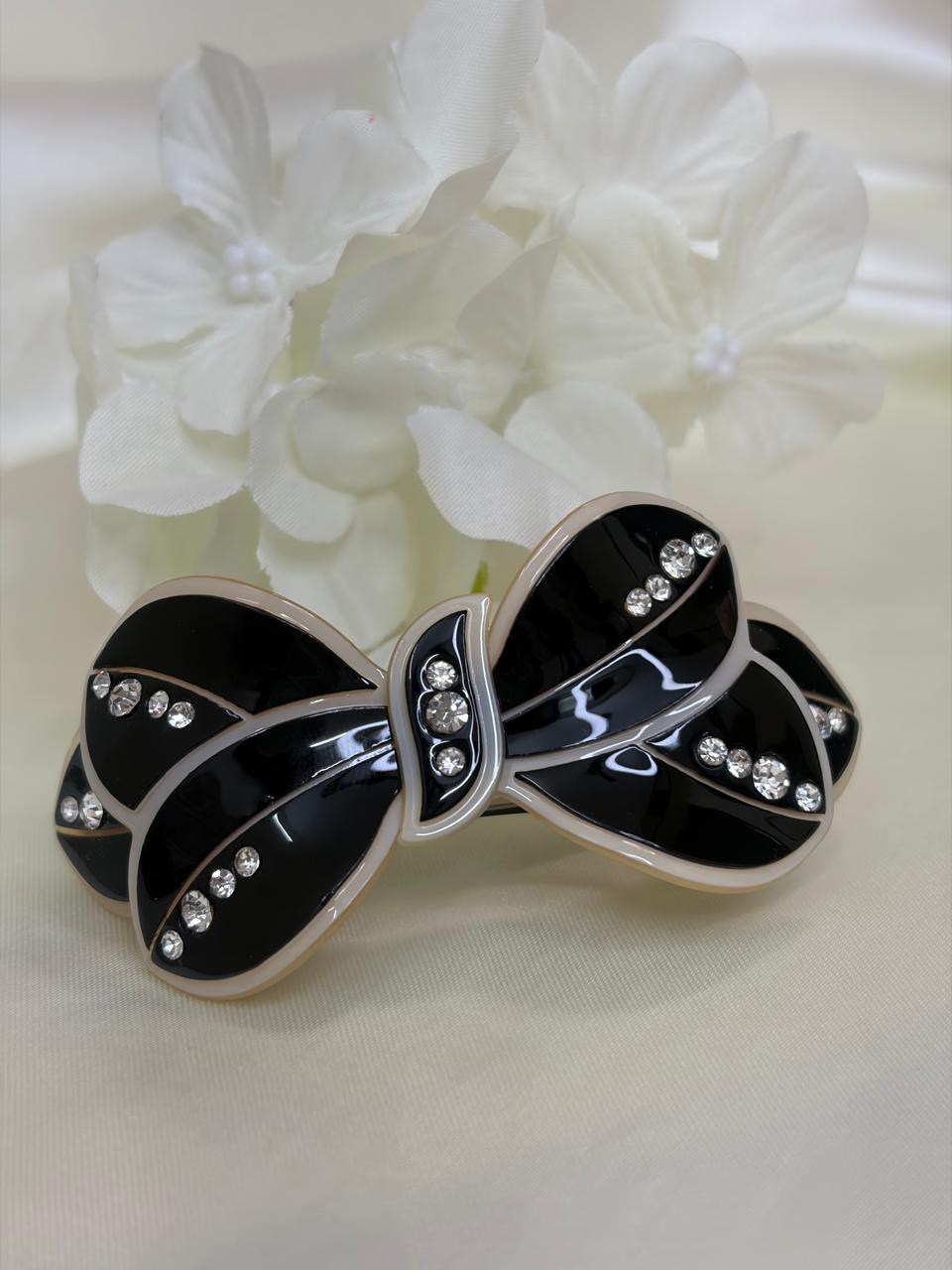 Crystal Ribbon Barrette