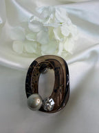 Luxury Glossy Oval Resin Hair Claw