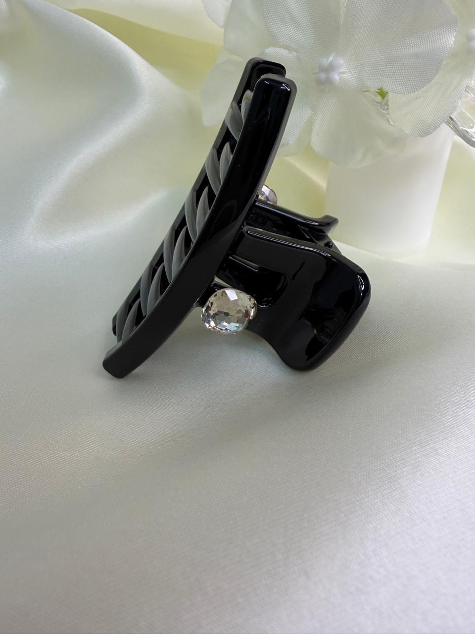 Luxury Amber Resin Oval Hair Claw