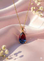 Teardrop Stone Pendant Necklace