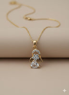 Heart Crystal Gold Plated Necklace