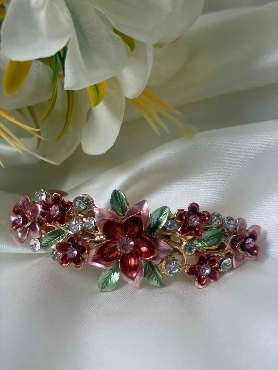 Premium Gold Finish Designer Hair Clip | Party, Wedding & Festive Wear Hair Accessory