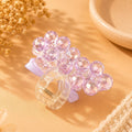 Pink Crystal Bubble Hair Claw Clip