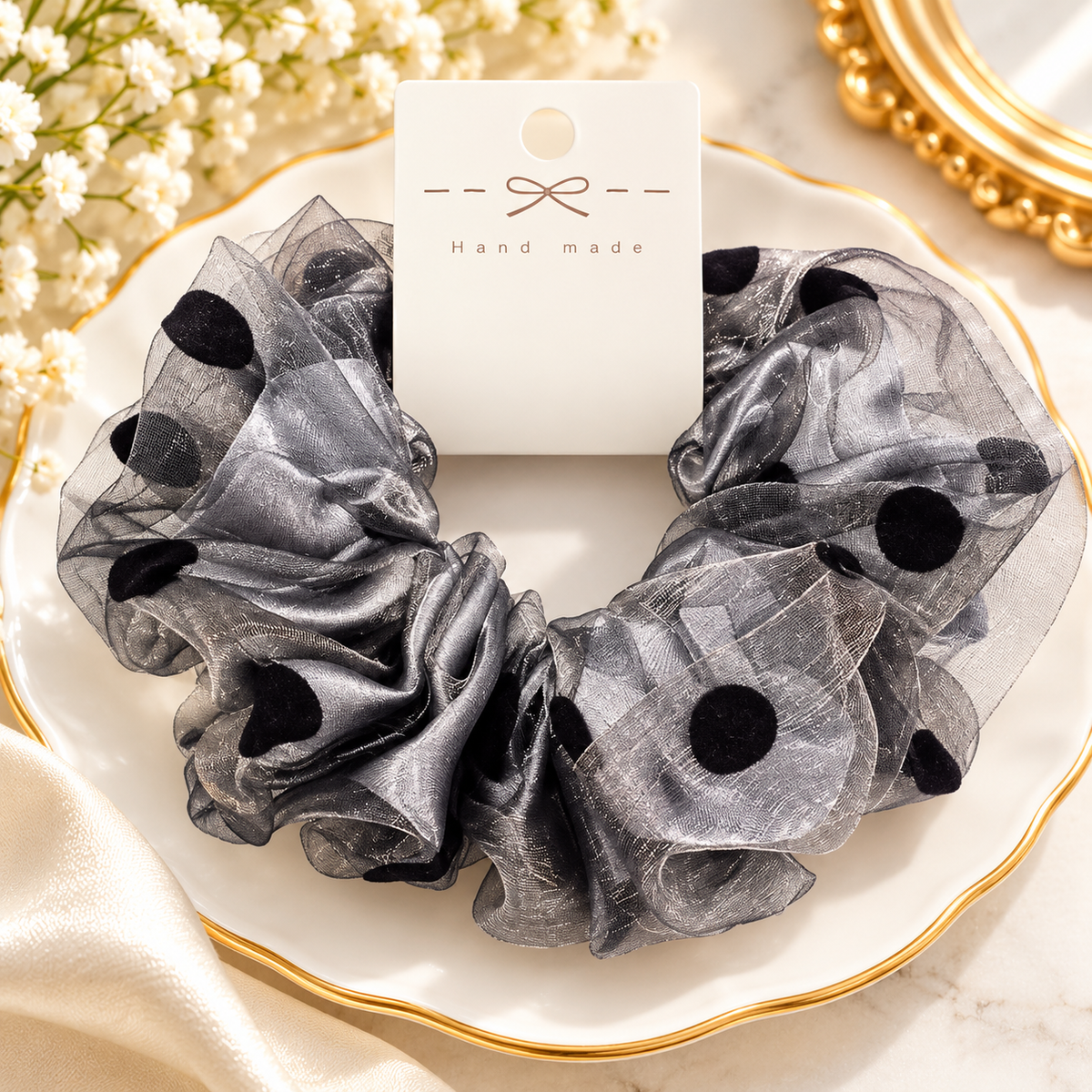 Soft Elastic Ponytail & Bun Holder (Assorted Colour)