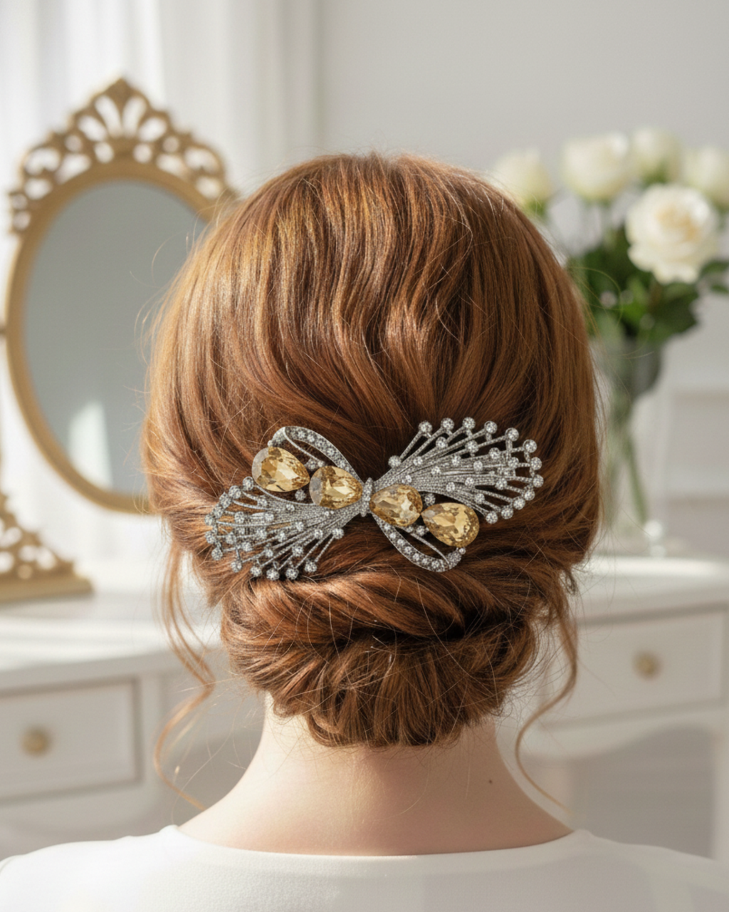 Pearl Veil Luxe Hair Clip